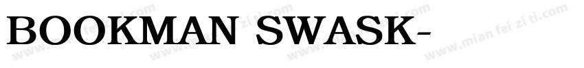 BOOKMAN SWASK字体转换